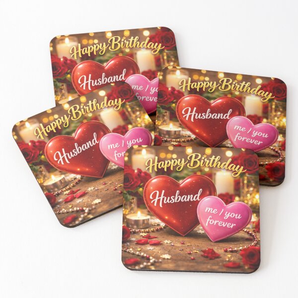 Item preview, Luxury Happy Birthday Husband Romantic Heart Design | Me You Forever Love Gift designed and sold by sosservice.