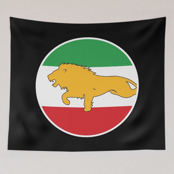 Item preview, Historic Iranian Lion and Sun Flag | Persian Heritage Emblem designed and sold by FlagX.