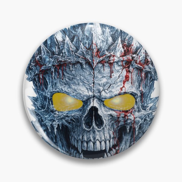 Item preview, Ice Crown Skull – Frozen Skull with Crystal Ice Crown designed and sold by BoldLineDesign.