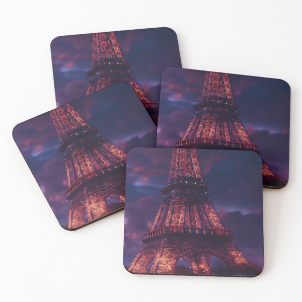 Item preview, Eiffel Tower – Illuminated Night Portrait designed and sold by SkylineVistas Designs.