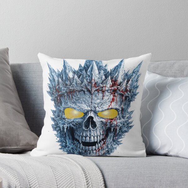 Item preview, Ice Crown Skull – Frozen Skull with Crystal Ice Crown designed and sold by BoldLineDesign.
