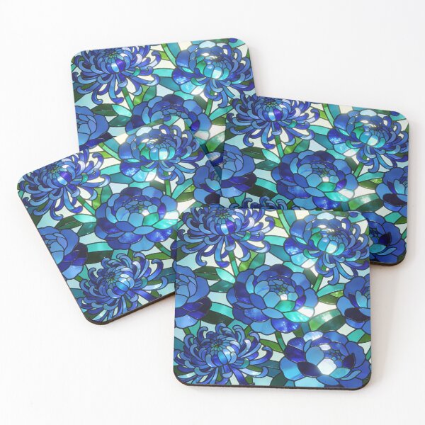 Item preview, November Birth Flower Chrysanthemum – Faux Stained Glass Floral Phone Case, Journal, Art & Tote designed and sold by MindfullyCreated.
