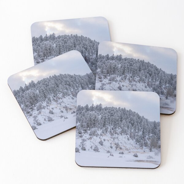 Item preview, Snow Covered Trees at Mammoth Terraces, Yellowstone designed and sold by SafariByMarisa.