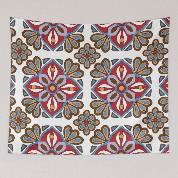 Item preview, Traditional Andalucian style tile pattern 2 designed and sold by ChimaHome.