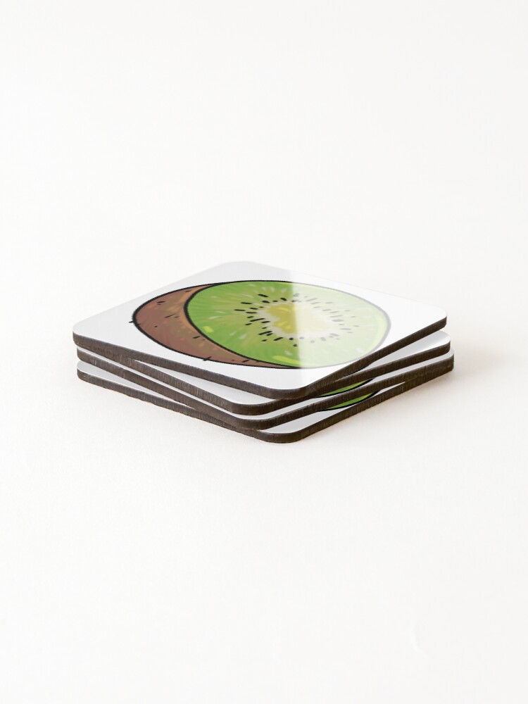 Thumbnail 4 of 5, Coasters (Set of 4), Cut Kiwi designed and sold by ObjectsofOdd.