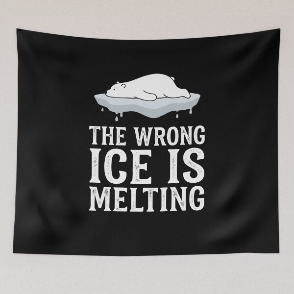 Item preview, The Wrong Ice Is Melting, Funny Climate Science Pun Shirt Gift, Clever Polar Bear Nerd Humor Graphic Tee designed and sold by saloui.