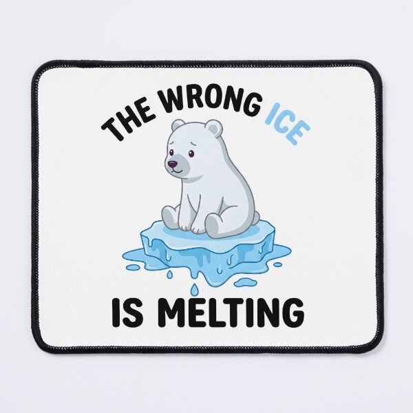 Item preview, Funny Science Shirt – The Wrong Ice Is Melting, Climate Change Pun Gift Graphic Tee designed and sold by saloui.