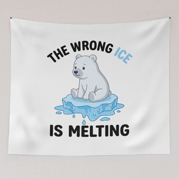 Item preview, Funny Science Shirt – The Wrong Ice Is Melting, Climate Change Pun Gift Graphic Tee designed and sold by saloui.
