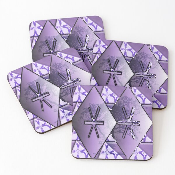 Item preview, Plum Triangle Double Diamond Reptilian Pattern – Geometric Mystic Design designed and sold by Brooklyn Hearty.