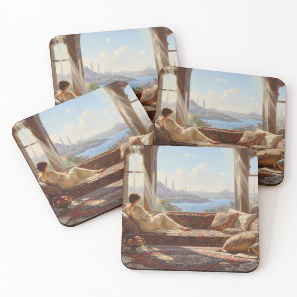 Item preview, Sultan’s Serene View - Bosphorus Vista Orientalist Art designed and sold by Caira-Design.
