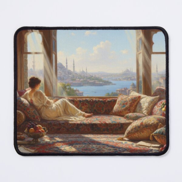 Item preview, Sultan’s Serene View - Bosphorus Vista Orientalist Art designed and sold by Caira-Design.