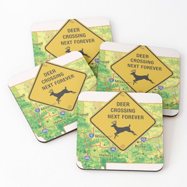 Item preview, Deer Crossing Next Forever – Montana designed and sold by purrtees.