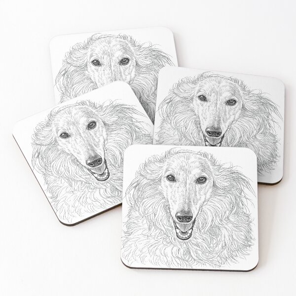 Item preview, Silken Windhound head in pencil designed and sold by McSilkens.