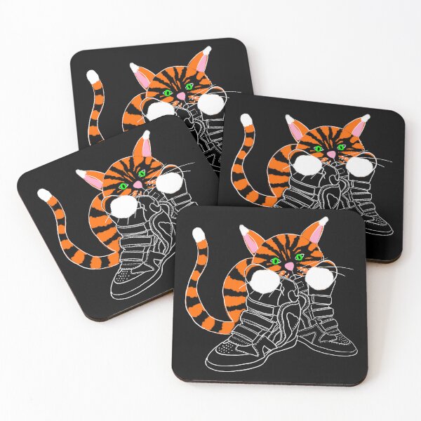 Trainer Cat Coasters (Set of 4)