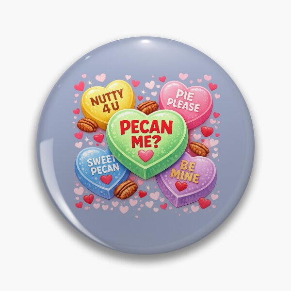 Item preview, Pecan Me? Valentine Candy Hearts – Nutty 4 U Pecan Pie Love Pun designed and sold by NuttyMerch.