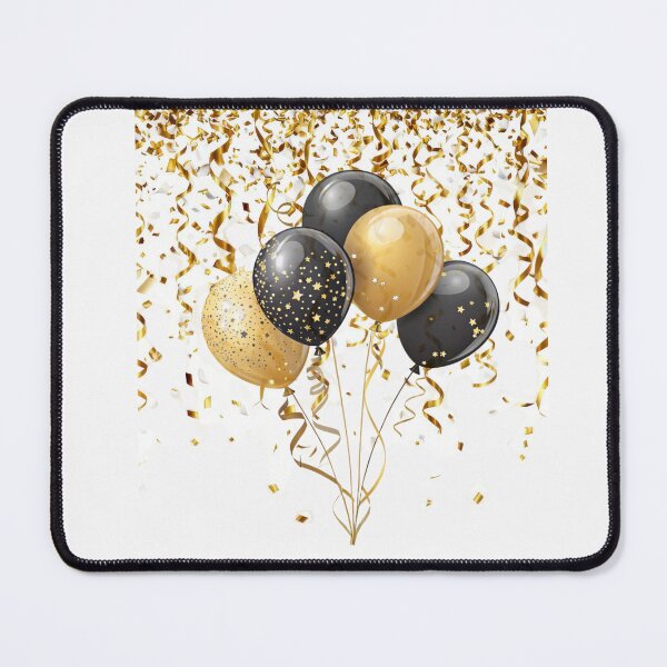Item preview, Golden Balloons Confetti Celebration – Luxe Party Glow Art designed and sold by SolutionsArt.