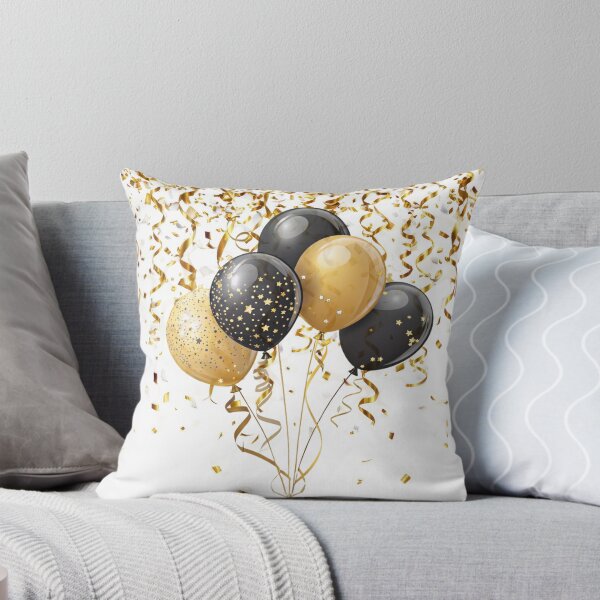 Item preview, Golden Balloons Confetti Celebration – Luxe Party Glow Art designed and sold by SolutionsArt.