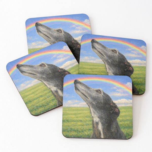 Item preview, Greyhound and rainbow designed and sold by McSilkens.