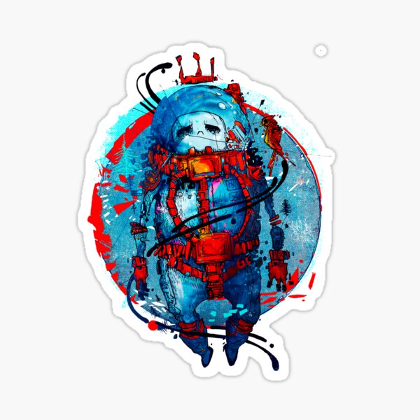 Space Man 02 Sticker