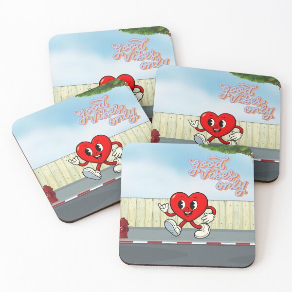 Item preview, Mr Heart Says "Good Vibes Only" designed and sold by NellieBearApparel.