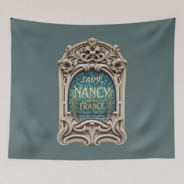 Item preview, Nancy France Gate Panel - Art Nouveau Mosaic Decorative Art designed and sold by FrancophileFun.