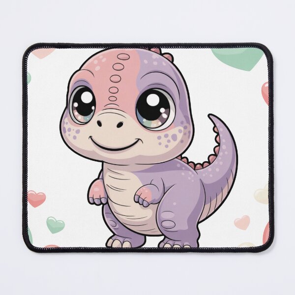 Item preview, Playful Pastel Dino – Cute Raptor Design (Transparent Background) designed and sold by AnimeHentaiArt.