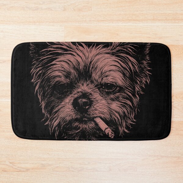 Item preview, Funny Smoking Yorkie Vintage Y2K Grunge Dog Graphic Tee designed and sold by will freed18.