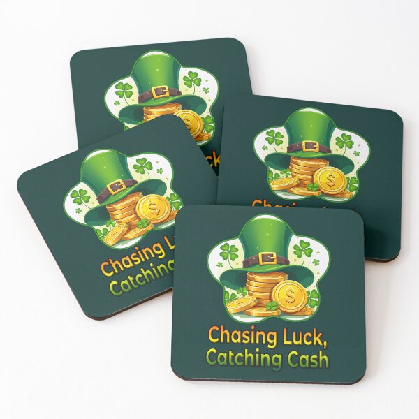 Item preview, Chasing Luck Catching Cash St Patrick’s Day Shirt – Money Luck Art designed and sold by Topoartispp.