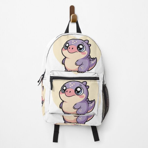 Item preview, Chubby Kawaii Raptor – Pastel Dinosaur Character (Transparent Design) designed and sold by AnimeHentaiArt.