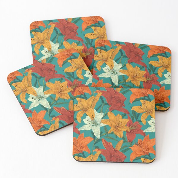 Item preview, Vibrant Lilies Texture  - Birthday Flower Pattern  - Graduation Gifts designed and sold by RoyalStarsPatts.