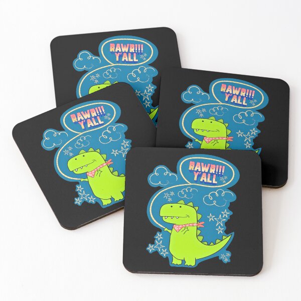 Item preview, Cute Cowboy Dinosaur Rawr Godzilla designed and sold by Renata Illustrata.
