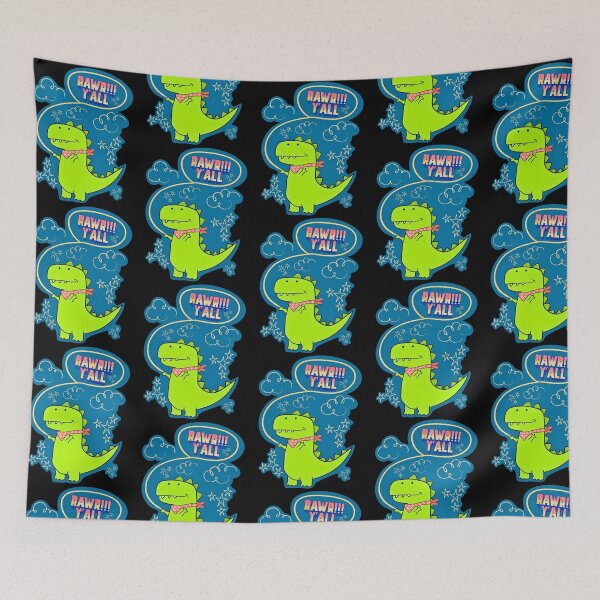 Item preview, Cute Cowboy Dinosaur Rawr Godzilla designed and sold by Renata Illustrata.