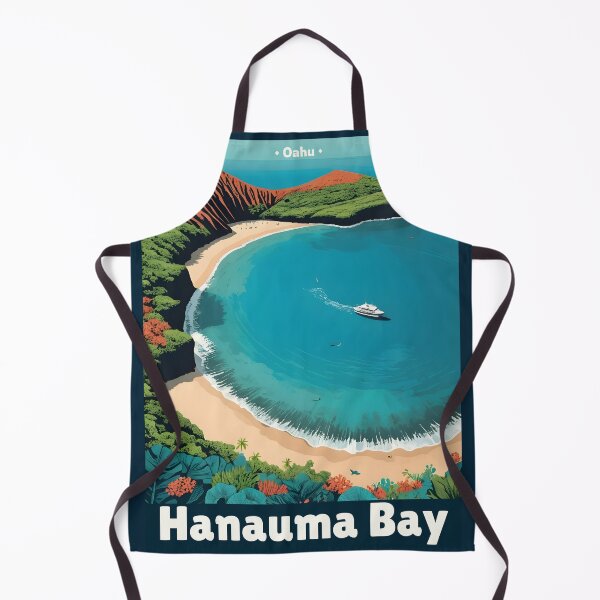 Item preview, Hanauma Bay Volcanic Crater Illustration designed and sold by wildexperience.
