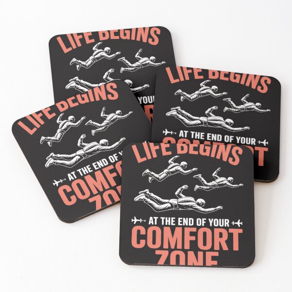 Item preview, Life Begins Outside Of Your Comfort Zone Skydiving designed and sold by rutimenta.