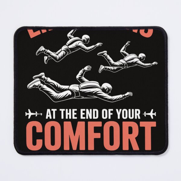 Item preview, Life Begins Outside Of Your Comfort Zone Skydiving designed and sold by rutimenta.
