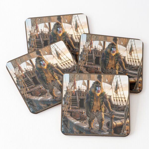 Item preview, Mandrill Pirate Would Make Any Sailor Blench designed and sold by Tridentulus.
