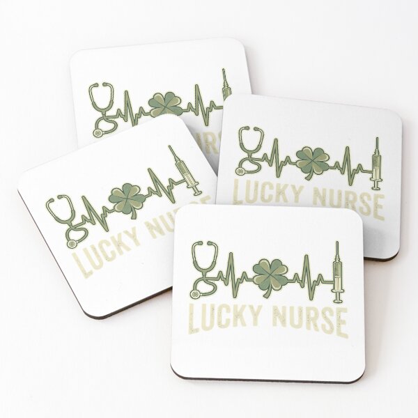 Item preview, Lucky Nurse St Patrick's Day Retro Vintage Graphic for Nurses designed and sold by chattsuede.