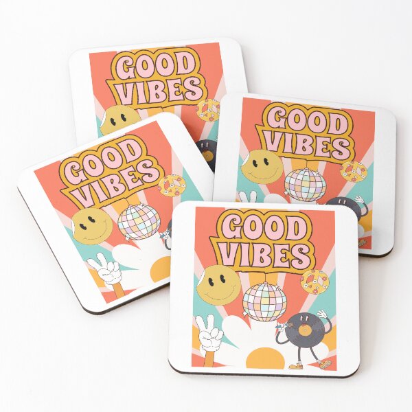 Item preview, Good Vibes - Retro Style  designed and sold by NellieBearApparel.