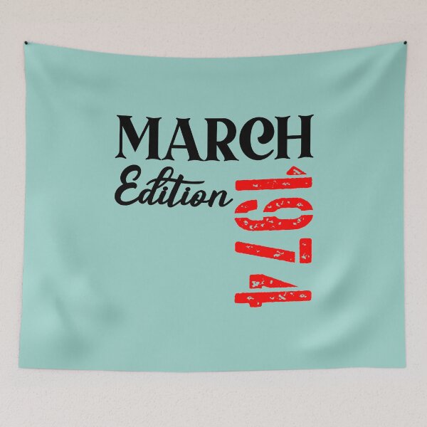 Item preview, 52nd birthday March 1974 designed and sold by minimalartstory.