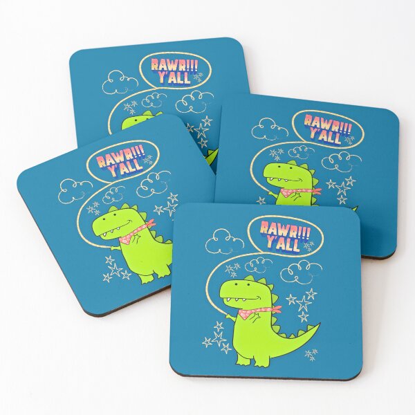Item preview, Cute Cowboy Dinosaur Rawr Godzilla designed and sold by Renata Illustrata.