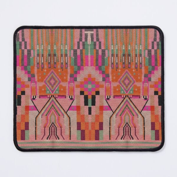 Item preview, Geometric Tribal Guardian Abstract Textile Art designed and sold by SpaceBazaar.