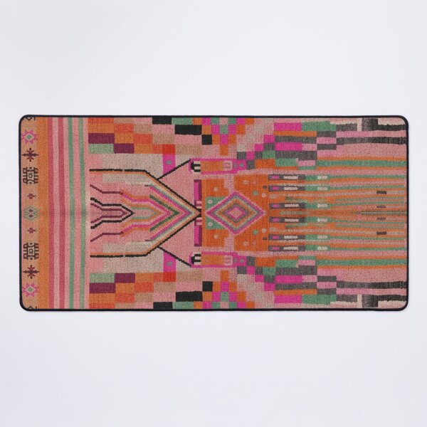 Item preview, Geometric Tribal Guardian Abstract Textile Art designed and sold by SpaceBazaar.