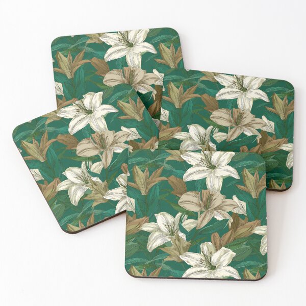 Item preview, Minimalistic Lilies Floral - Flower Floral Pattern  - Graduation Gifts For Girlfriend designed and sold by RoyalStarsPatts.