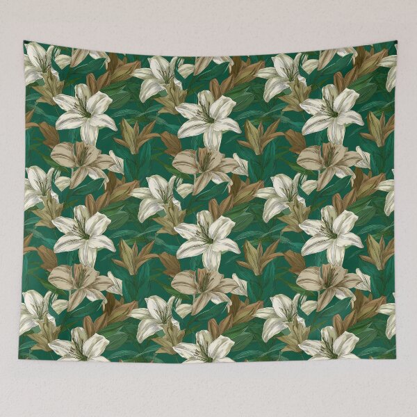 Item preview, Minimalistic Lilies Floral - Flower Floral Pattern  - Graduation Gifts For Girlfriend designed and sold by RoyalStarsPatts.