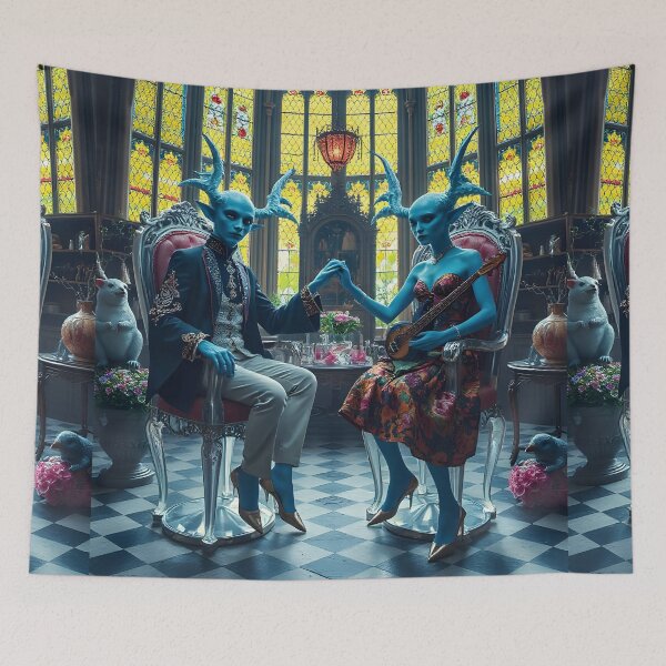 Item preview, Mysterious creatures in the Gothic castle designed and sold by KunstGeist.
