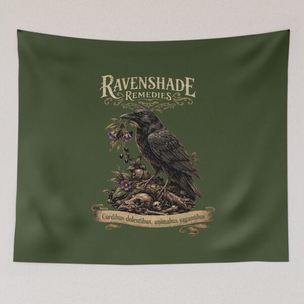 Item preview, Ravenshade Remedies - The Raven and the Nightshade designed and sold by ArtbyClarkie.