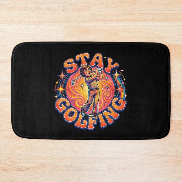 Item preview, Stay Golfing Retro Vintage Golf Illustration with Colorful Psychedelic Style designed and sold by metalsnak.