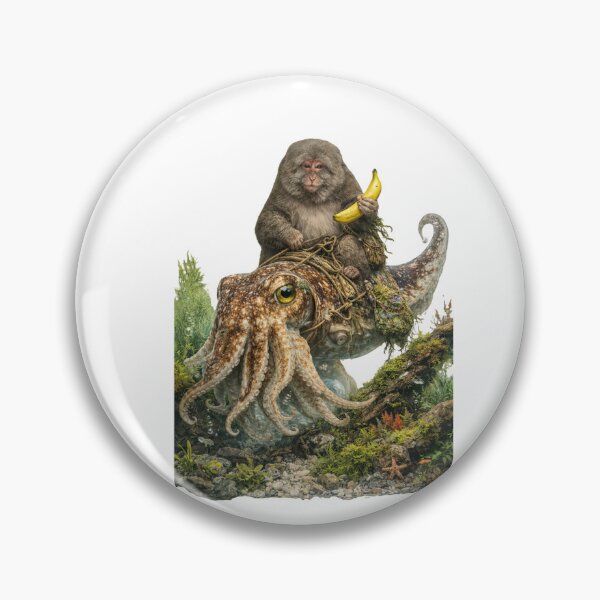 Item preview, Aquascaping - Cuttlefish Rider with Xing Xing Monkey designed and sold by PRfoxy.