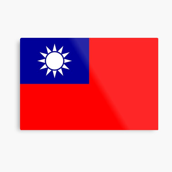Taiwan Flag- Show your love for Taiwan! Metal Print