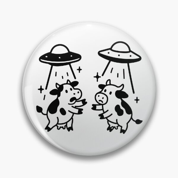 Item preview, Cows being abducted. Cows and Aliens designed and sold by Renlexd.